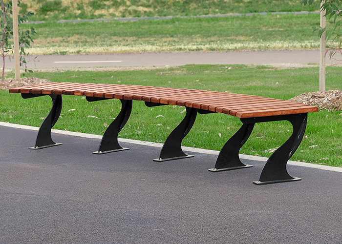Arc Seat (ARC-S) with eco-certified hardwood battens, Night Sky frame.