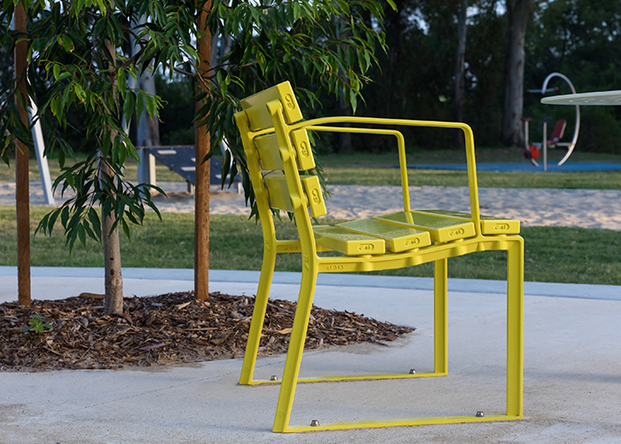 Forum Seat (1-seater), in Brilliant Yellow.