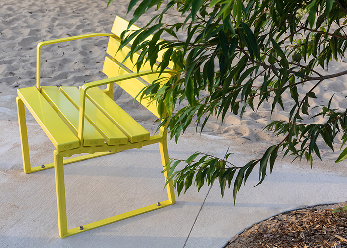 Forum Seat (1-seater), in Brilliant Yellow.