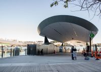 Barangaroo Ferry Wharf, designed by Cox Architecture.