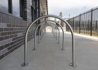 Semi Hoop Bicycle Parking.