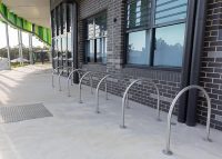 Semi Hoop Bicycle Parking.