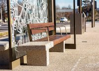 Custom seat for the Canberra light rail.