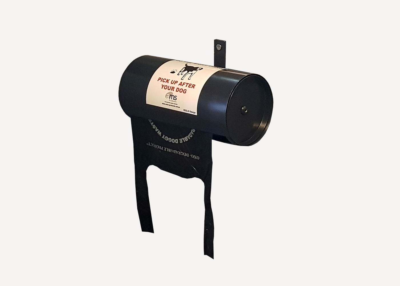 Dog Tidy Bag Dispenser (DT) powder coated in Textura Night Sky.