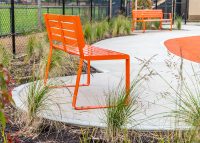 Linea Seat (LIS10, 1200) in Sensation Orange.
