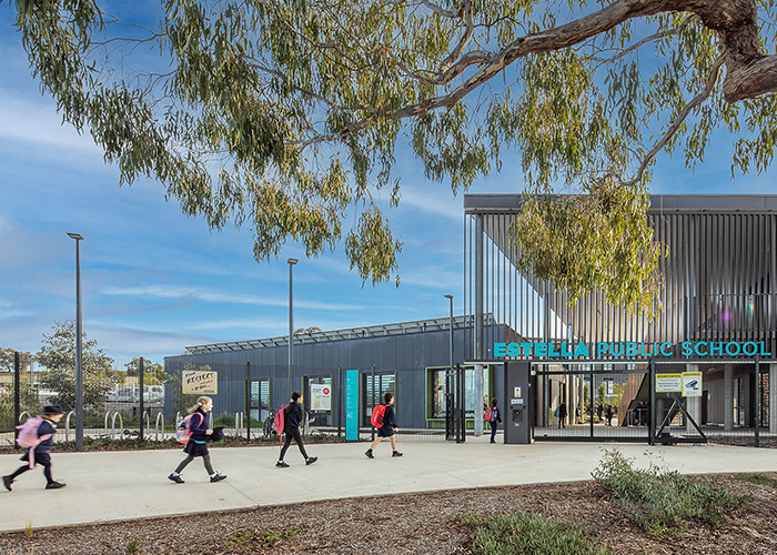 Semi Hoop bicycle parking (BST03). Photo: Taylor Brammer, Phillip Hayson, Photosource.