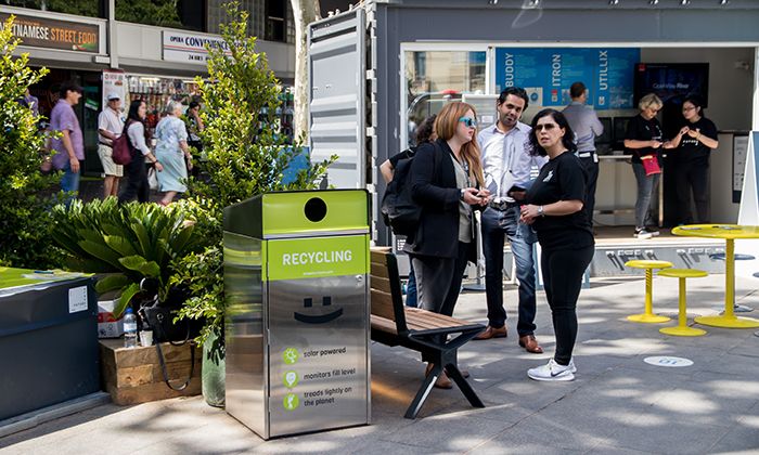 eBins helped to manage Future waste, with sensors to monitor fill levels.