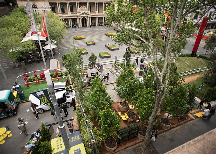 An aerial view from Circular Quay Station. Photo: Ross Mills.