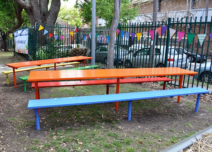 Formal seating in the Garden Classroom.