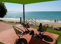 An easy place to enjoy the view with friends.