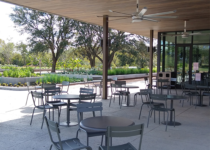 Cafe Table (T1) with tailored tabletop, in Woodland Grey Matt. Photo: Justin Lacey.