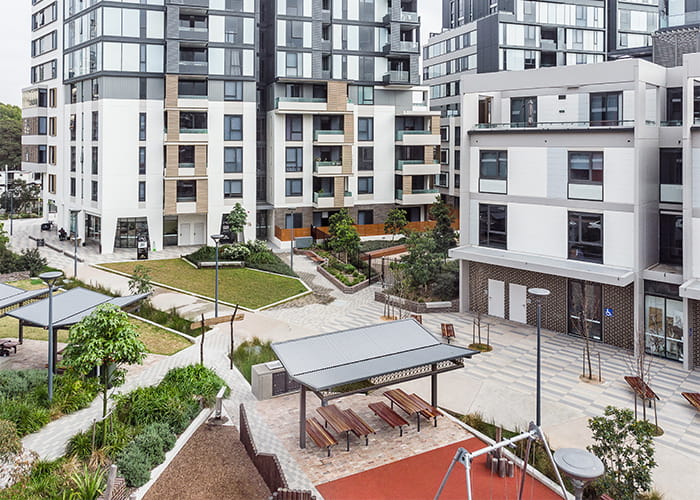 Hudson Street Park and Playground in Lewisham. Photo: Christie Barbecues.