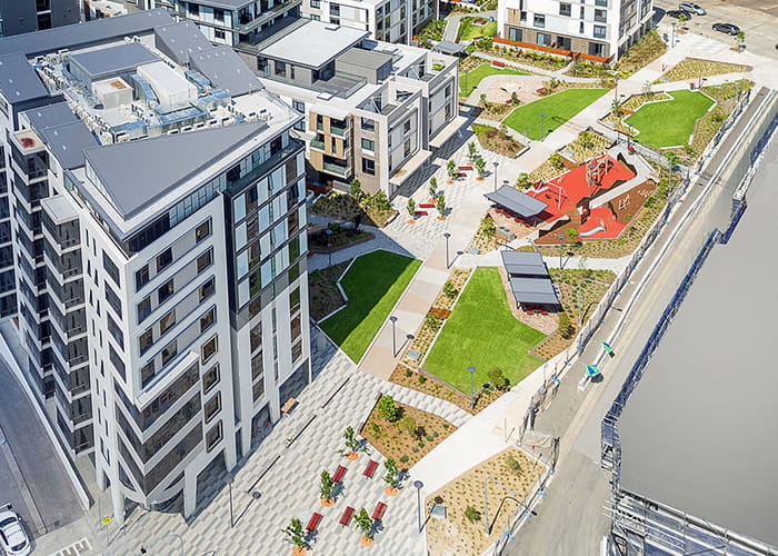 Hudson Street Park and Playground in Lewisham. Photo: Meriton.