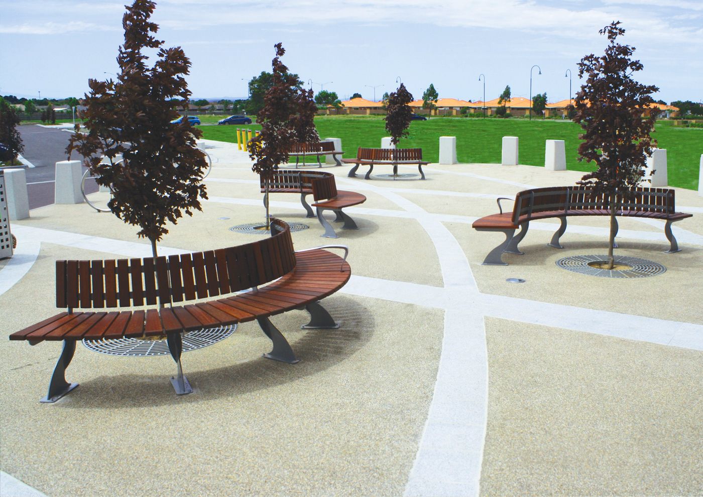 Custom curved seating