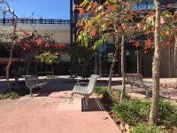 Classic Galleria Seats in the courtyard