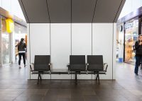 The Termini low table allows you to rest a coffee or bag.