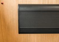 Aero Leaning Rail (AR1) wall fixed, powder coated in Night Sky.
