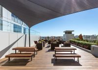 Classic Plaza Settings with Jarrah battens and Night Sky frames. Photo: Meriton.