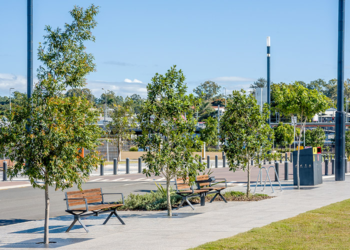 Aria Seats, Escola eBins and Wide Bollards.