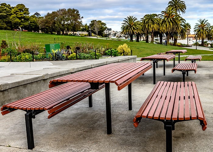 Classic Plaza Settings with wheelchair access.