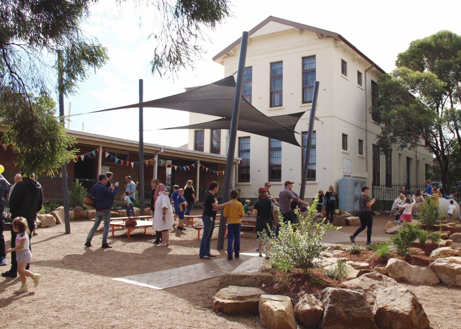 Wider view of the new play space, designed by Tract. Photo: Marrickville PS.
