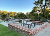 Linea Settings (LIT10-DDA, 1800mm) with benches and seats. Photo: Josh Byrne & Associates.