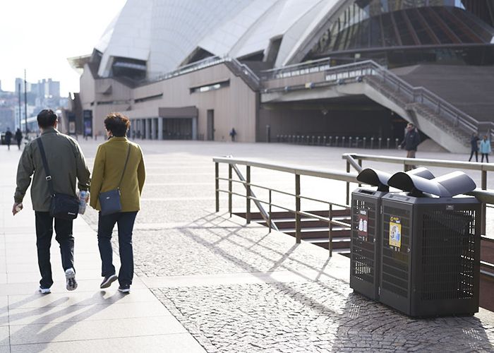 Monsoon's winged roof design recalls the sails of the Sydney Opera House.
