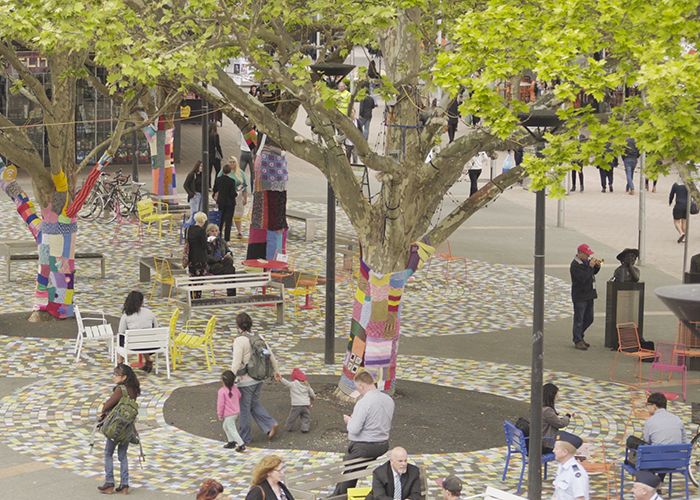 #BackyardExperiment at Garema Place. Photo: Micah Osis.