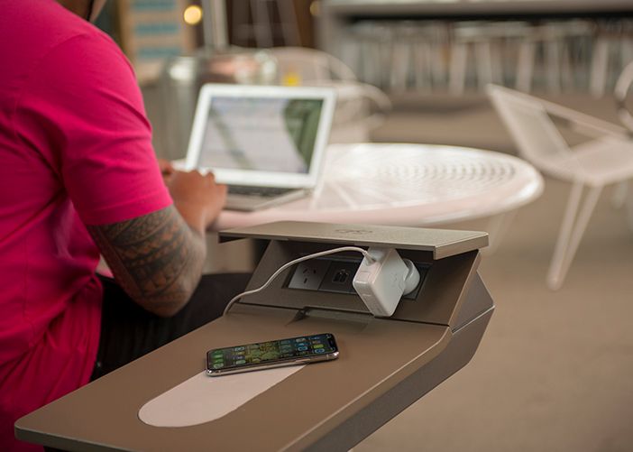 A quiet place to work away from the Conference buzz: Aria S-Shape.