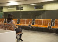TransLink's bright orange Concourse Seats add warmth and comfort to the refurbished station.