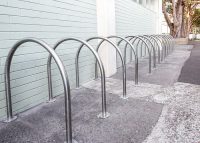 Semi Hoop Bicycle Parking encourages active commuting.