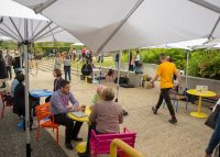 Forum and Cafe settings complemented Aria, providing a place to eat, socialise and work.