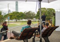 Mall Sun Lounges, with a standalone PowerMe, offered a relaxing waterfront view.