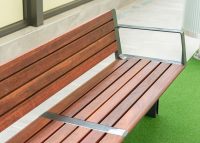 Aria Seat with Jarrah battens, Textura Monument frame.