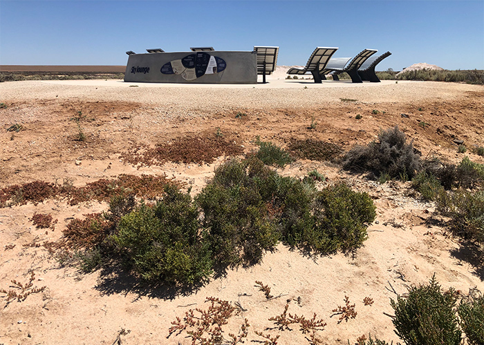 Sky Lounge in the landscape. Photo: Thomson Hay Landscape Architects.