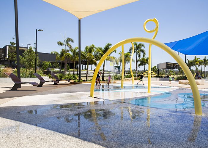 Splash 'n' Play Water Park, Providence, with Mall Sun Lounges. Photo: Image by Design Photography