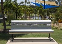 Classic Galleria Seat with aluminium battens. Photo: Image by Design Photography