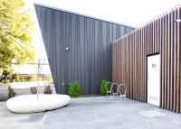 Key Hoop Bicycle Parking in Stainless 316 No. 4 Finish.
