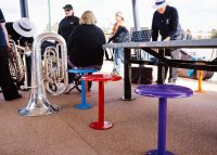 The band at the park's opening ceremony.