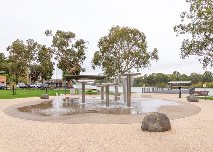 The Harry Clark Water Play area.