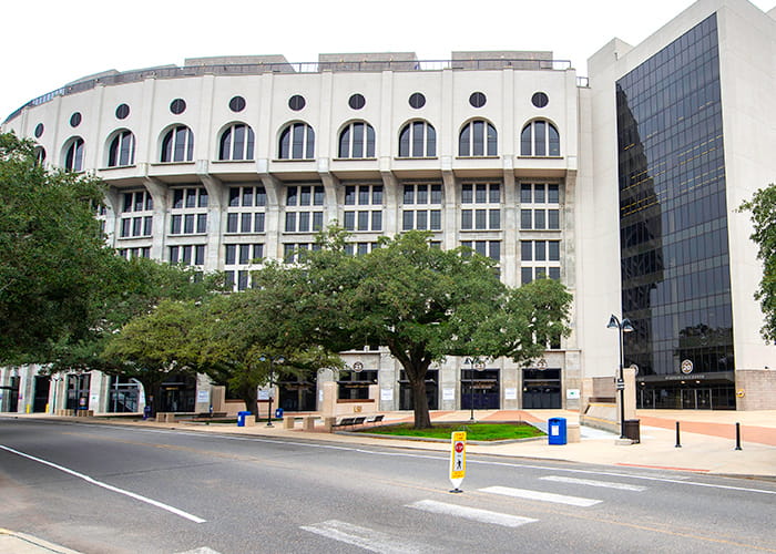 Traditional Bollard complements the heritage-inspired architecture of Tiger Stadium.