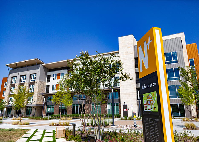 The latest phase of Northside mixed-use complex. Photo: University of Texas at Dallas.
