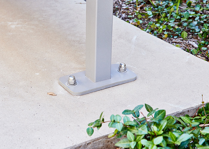 Classic Plaza Seat (CMP1) with eco-certified hardwood battens and Palladium Silver frame.
