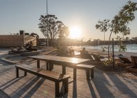 Custom table setting for URBNSURF Melbourne.