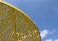 ChillOUT Tree (CT1) with Brilliant Yellow roof, Ribbon perforation, tailored misting.