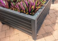 Frame Planter (PT3) with Slot perforation, in Textura Monument.