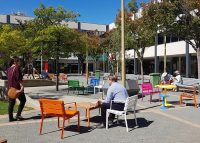 Plenty of opportunities to sit in pairs, groups or relax alone.