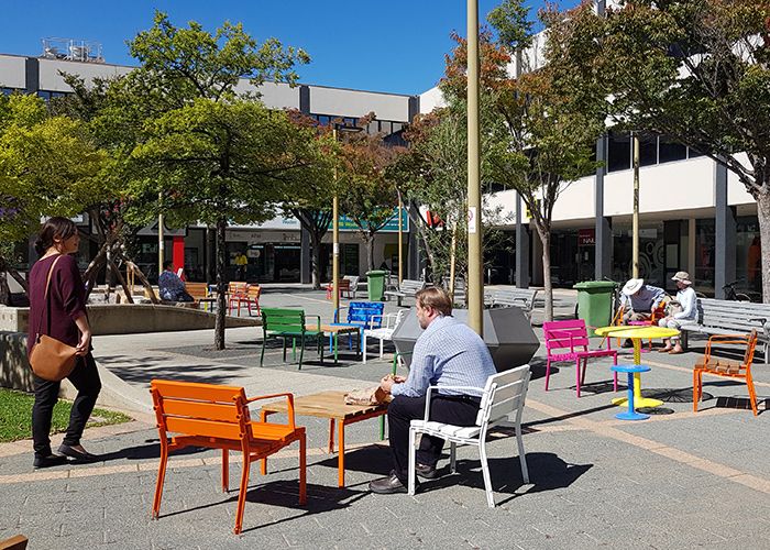 Plenty of opportunities to sit in pairs, groups or relax alone.