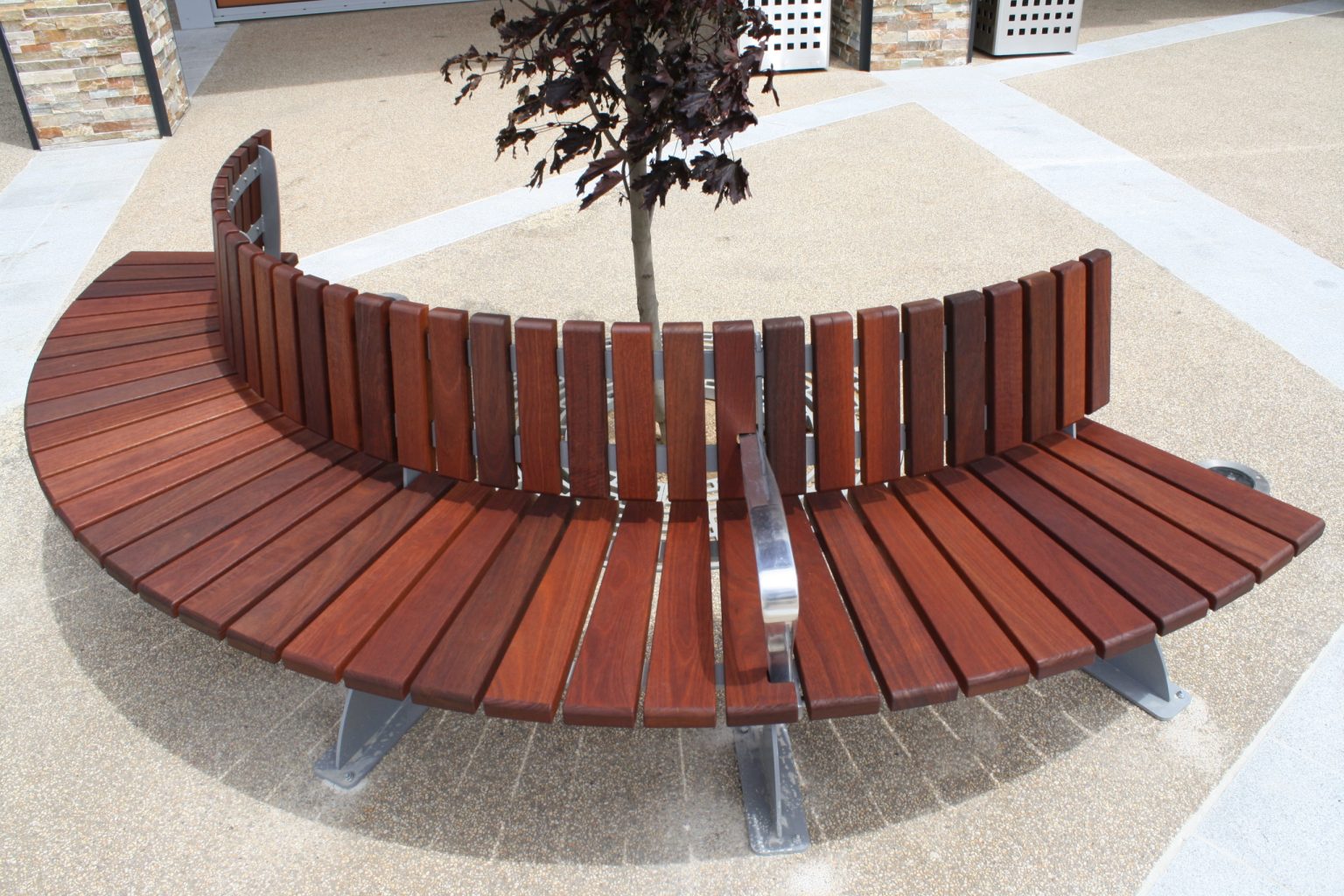 Custom curved seating