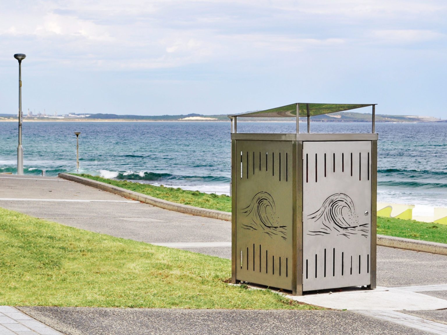 Frame Bin Enclosure (240L) in Stainless 316 with Tailored Laser-cut Panels